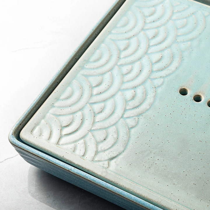 Sashimi Plato cuadrado de hielo seco 22.4X4.5 (9in)