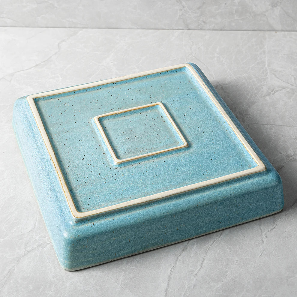 Sashimi Plato cuadrado de hielo seco 22.4X4.5 (9in)