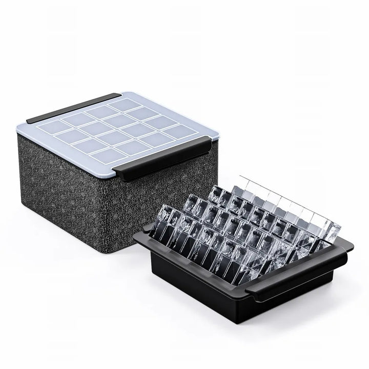 Bandeja para 16 cubitos de hielo transparente 4.2*4.2cm.