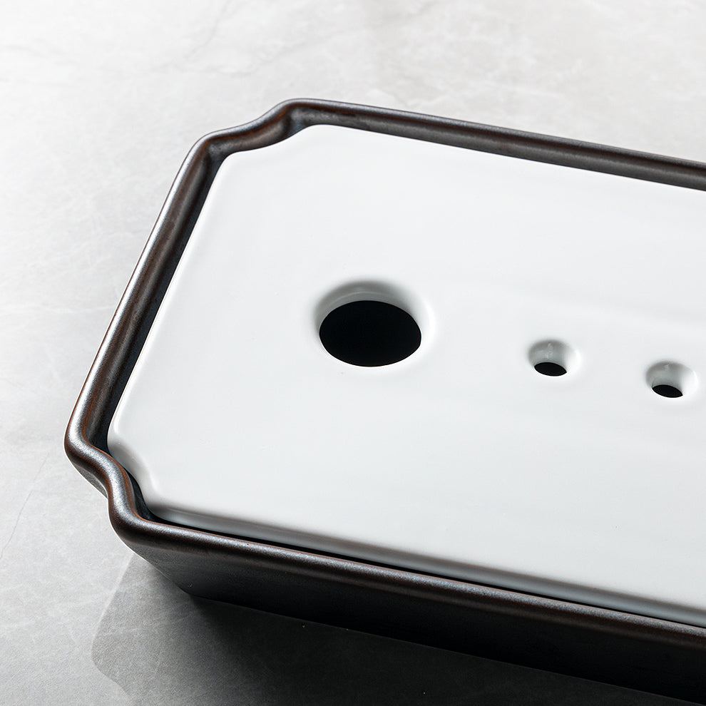 Plato Sushi para hielo seco 33.5X11.5X4.2cm.