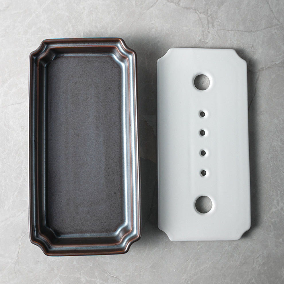 Plato Sushi para hielo seco 33.5X11.5X4.2cm.