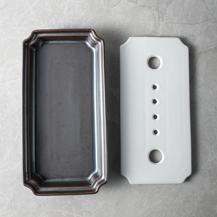 Plato Sushi para hielo seco 33.5X11.5X4.2cm.