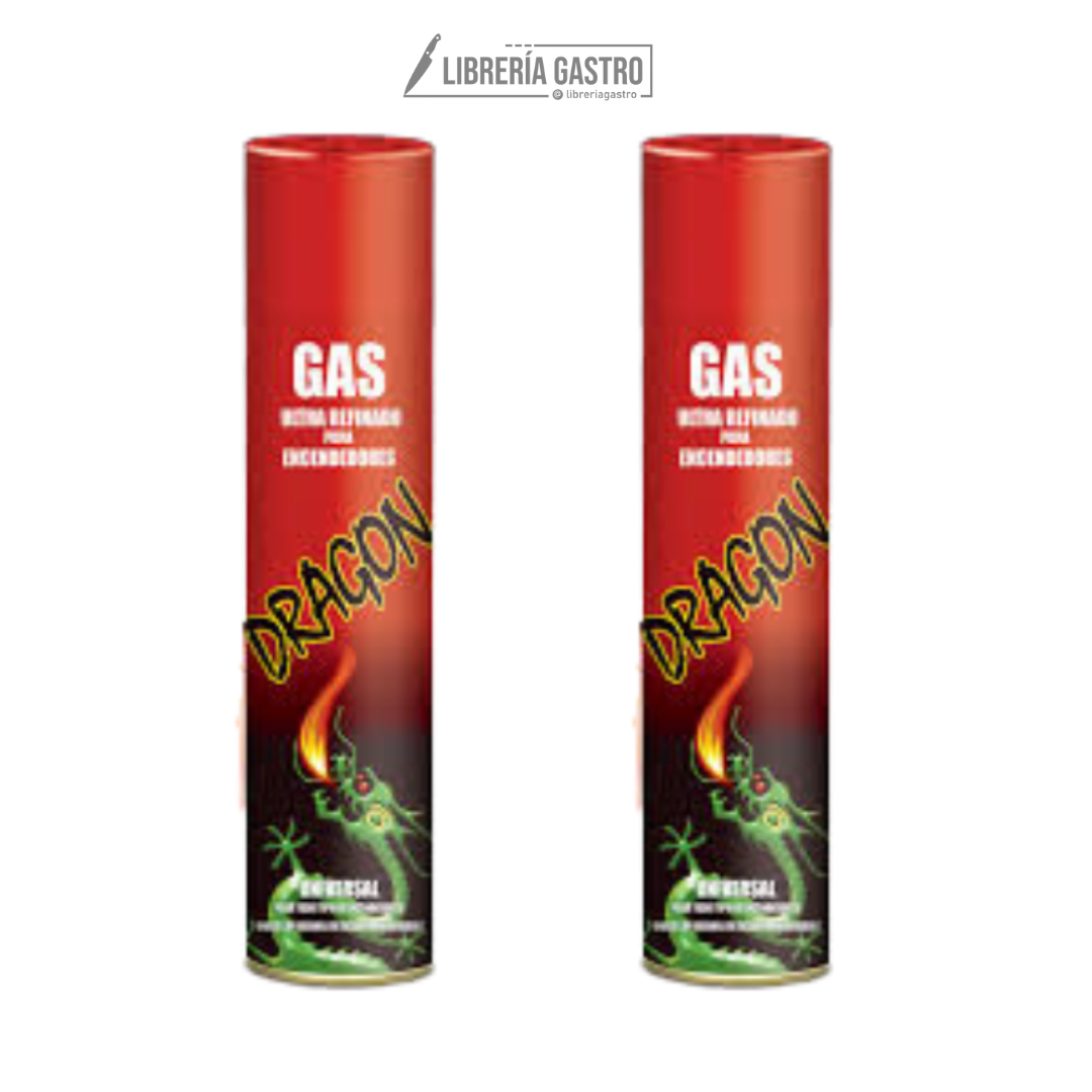 Pack (2) Gas Butano Para Encendedores con Adaptadores