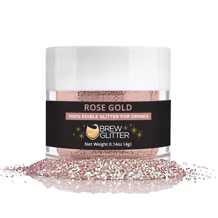 Brew Glitter oro rosa 4 g | Brillo de bebida de cóctel