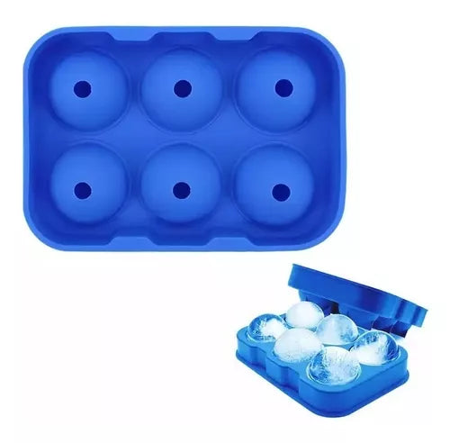 Molde De Silicón diá. 4,5 Para Hacer Hielo En Forma De Esfera Bola Favorito