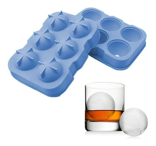 Molde De Silicón diá. 4,5 Para Hacer Hielo En Forma De Esfera Bola Favorito