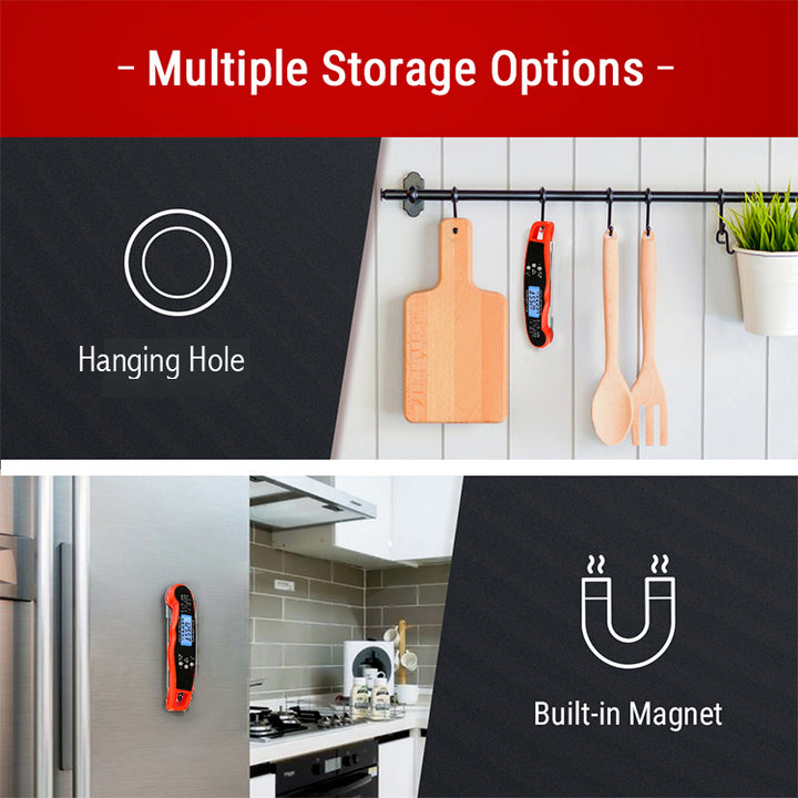 Termómetro Digital LCD de sonda larga para parrilla