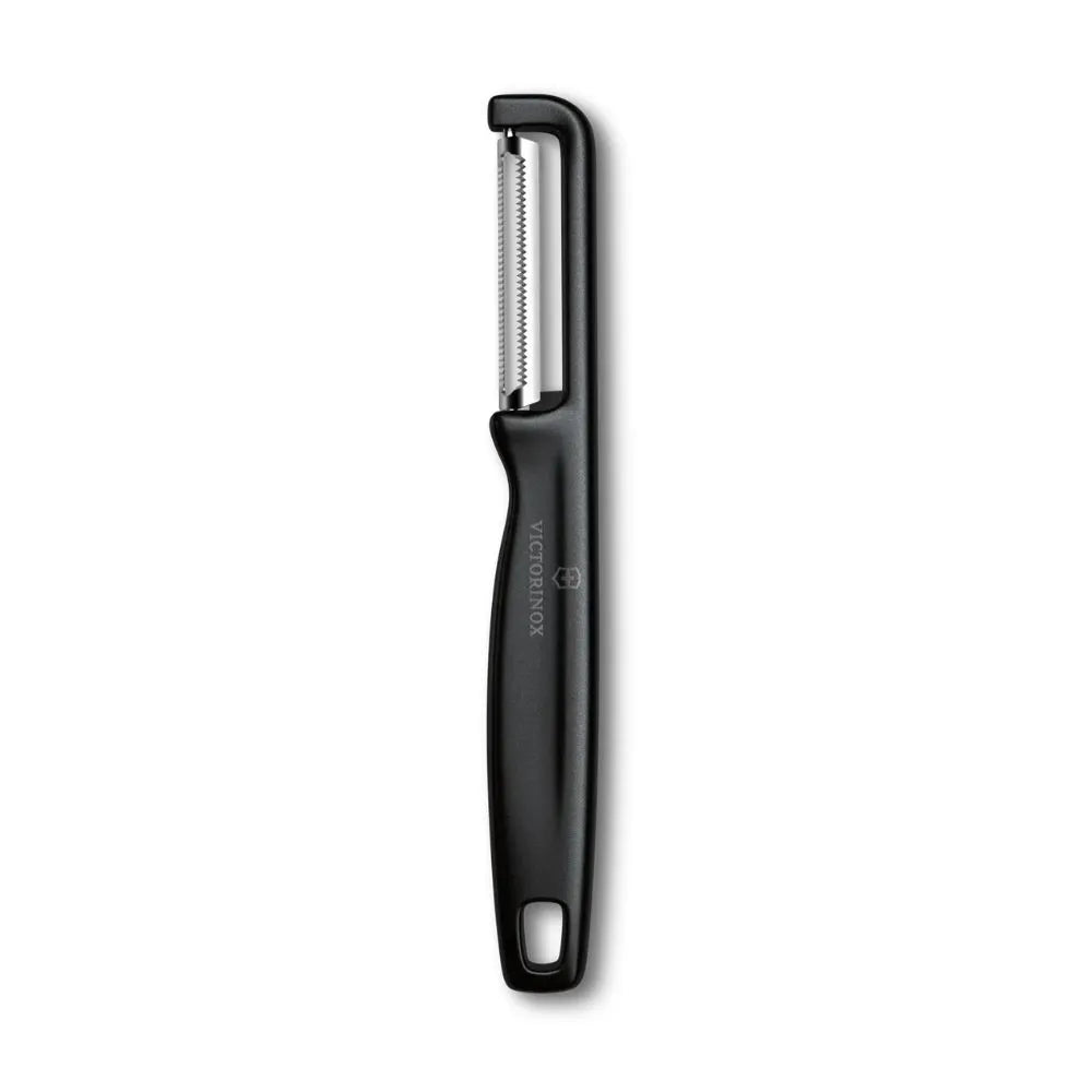 Pelador IOTA, Aserrado, Doble Filo, Victorinox (NEGRO, ROJO)