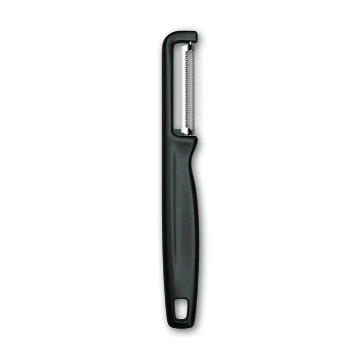 Pelador IOTA, Aserrado, Doble Filo, Victorinox (NEGRO, ROJO)