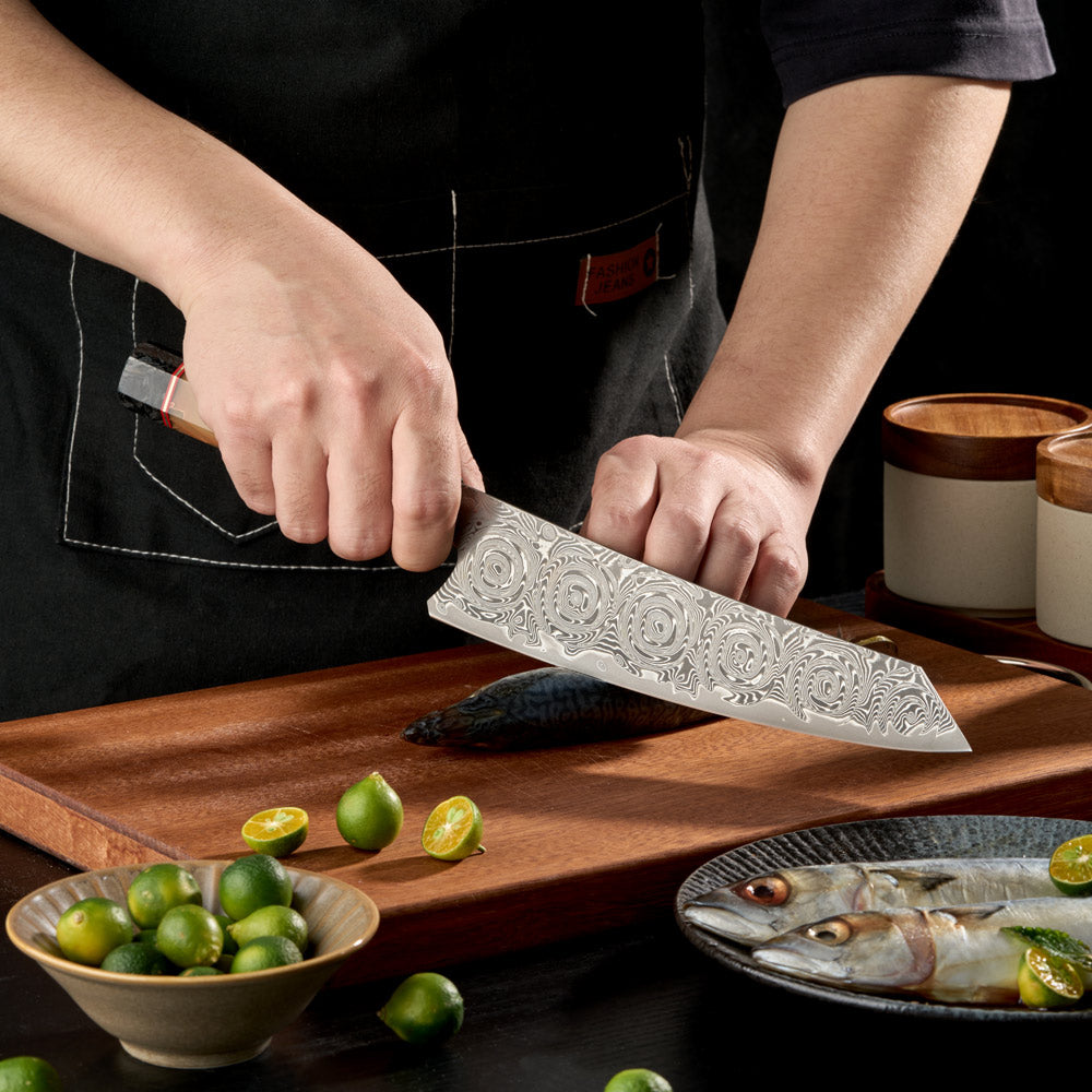 Cuchillo Chef #8, Damasco de alta calidad de 67 capas, 10Cr15CoMoV