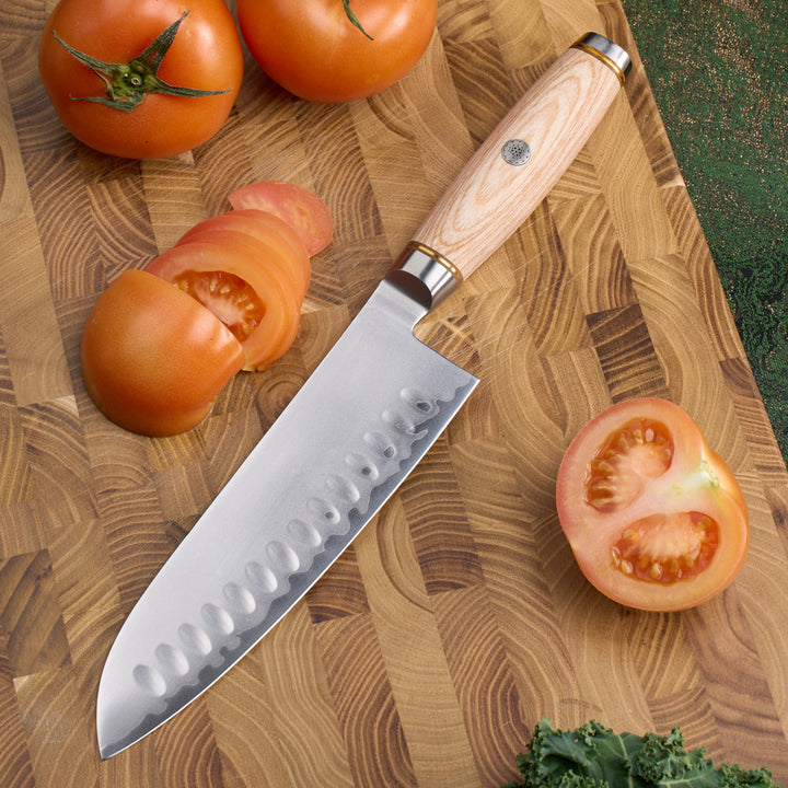 Cuchillo Santoku 7″ LUMEN – Núcleo 10Cr