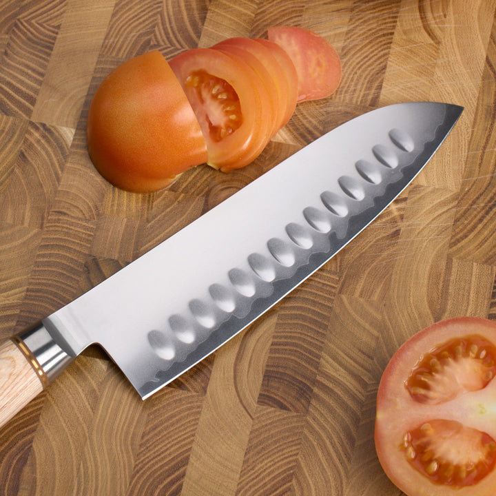 Cuchillo Santoku 7″ LUMEN – Núcleo 10Cr