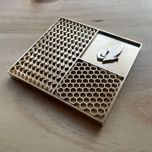 Ice Designer, Placa de bronce para Hielo 10x 10cm
