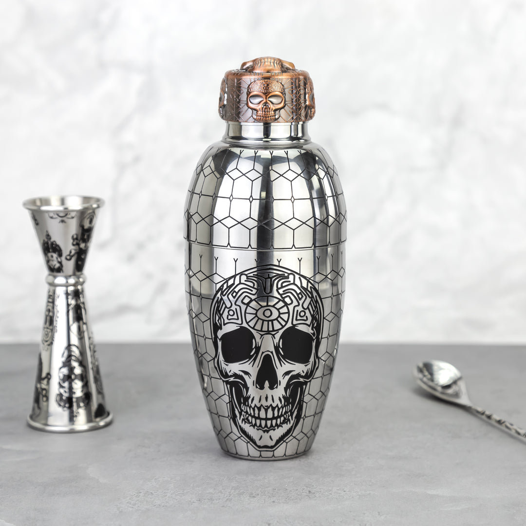 Coctelera Skull macizo de 3 piezas 550ml