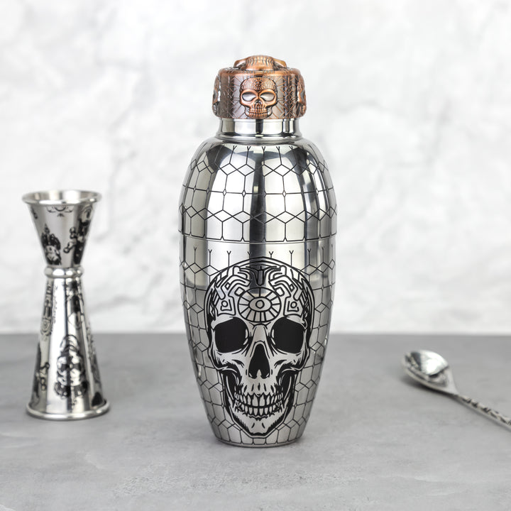 Coctelera Skull macizo de 3 piezas 550ml