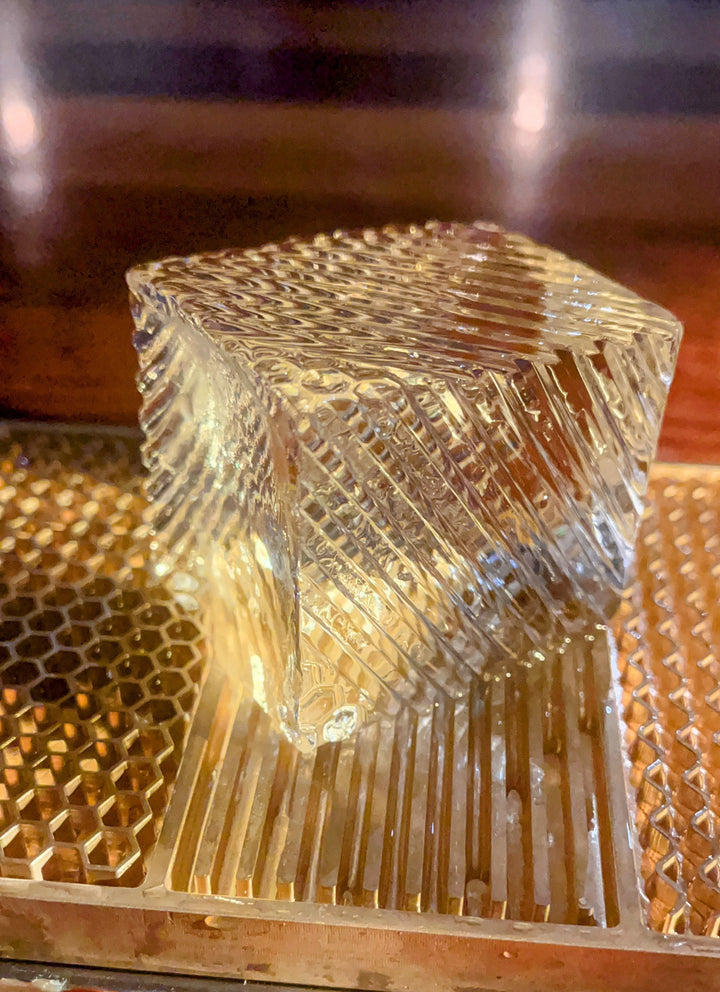 El plato Ice Designer, Placa de bronce para Hielo.