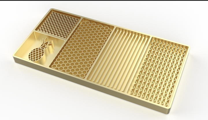 El plato Ice Designer, Placa de bronce para Hielo.