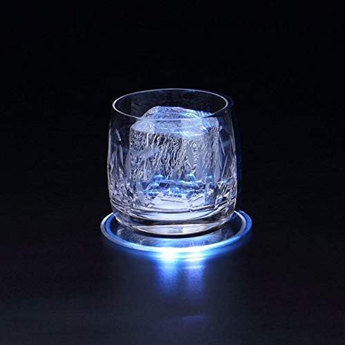 Posavasos acrílico Cóctel LED 10cm (Luz blanca).