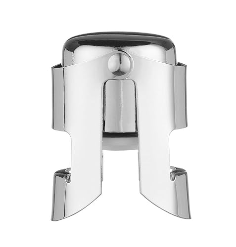 Tapón estanco con fijación metálica para botellas de vino y champán