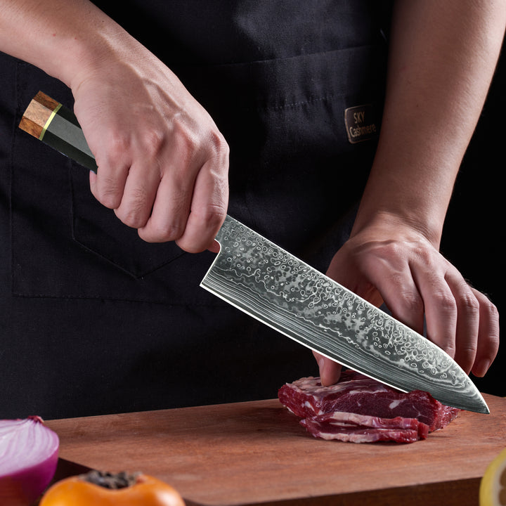 Cuchillo Super Japan Hitachi SKD 11, gyuto, edición limitada