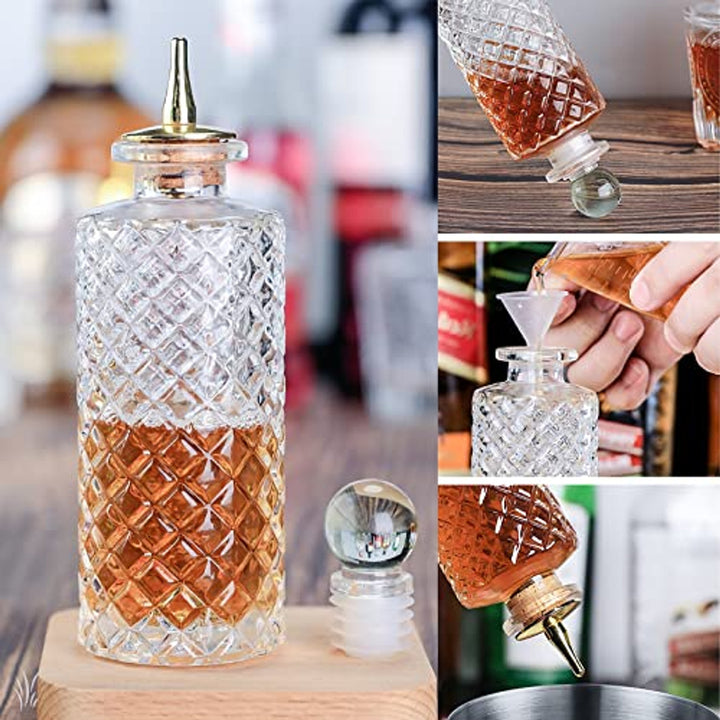 Botella Bitero Vintage con Dasher Top 150ml silver