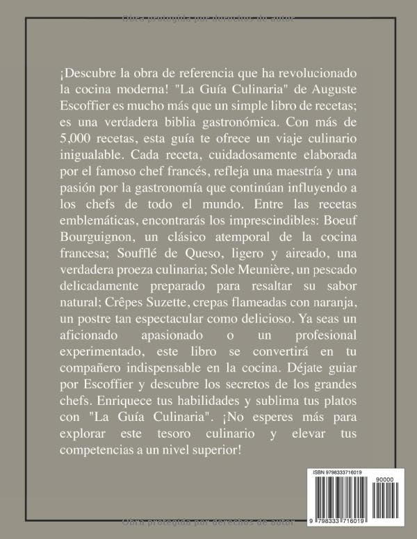 La Guía Culinaria de Auguste Escoffier (Español)