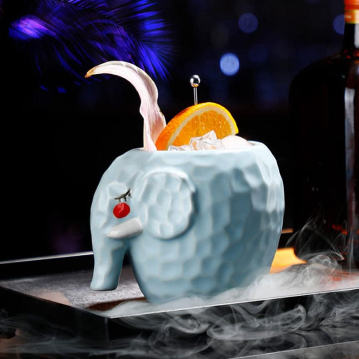 Taza de cerámica con forma de elefante Tiki, 500ml