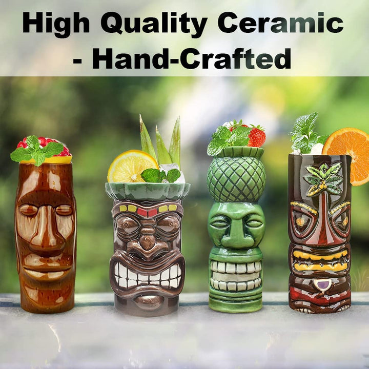 Tiki Exótico 690ml, lindos vasos de cóctel tiki Bar.