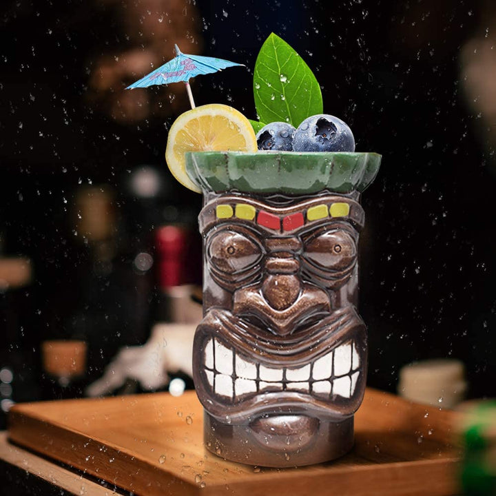 Tiki Exótico 690ml, lindos vasos de cóctel tiki Bar.