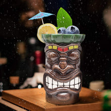 Cargar imagen en el visor de la galería, Tiki Exótico 690ml, lindos vasos de cóctel tiki Bar.