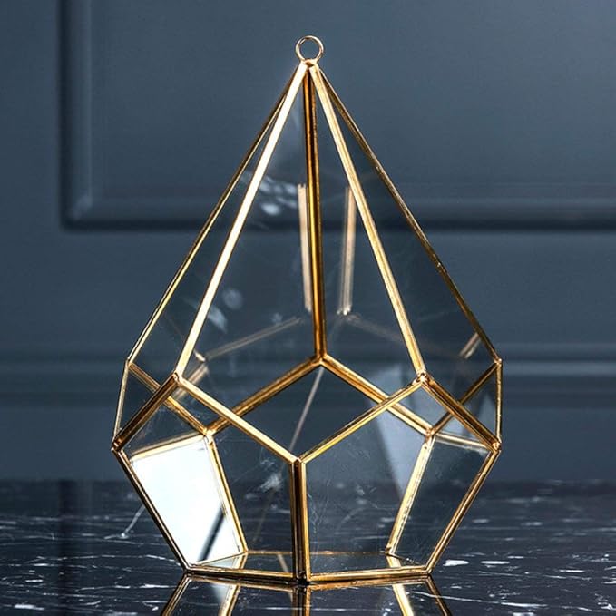 Marco Geométrica, Caja de Vidrio para presentaciones 16x23cm.