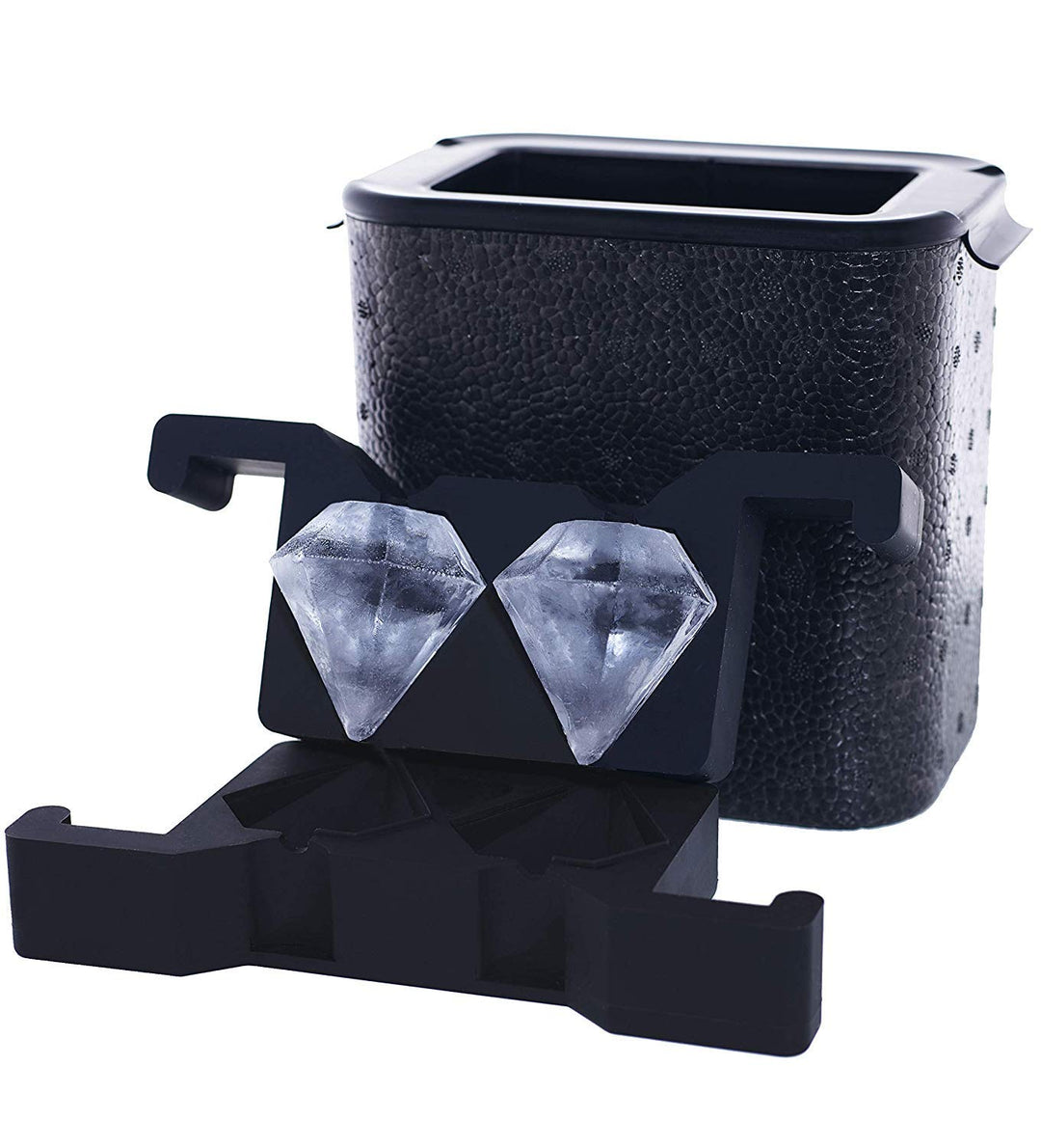 Bandeja para 2 hielos en forma de diamante, de 6cm diám.