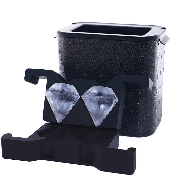 Bandeja para 2 hielos en forma de diamante, de 6cm diám.