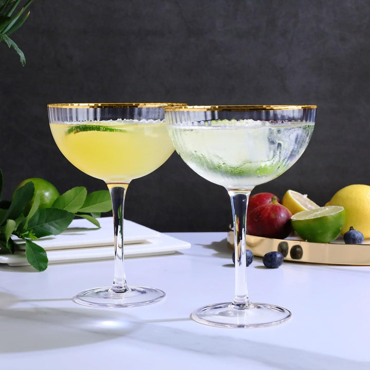 Copas Signature con borde dorado 330ml (11oz) (set x4)