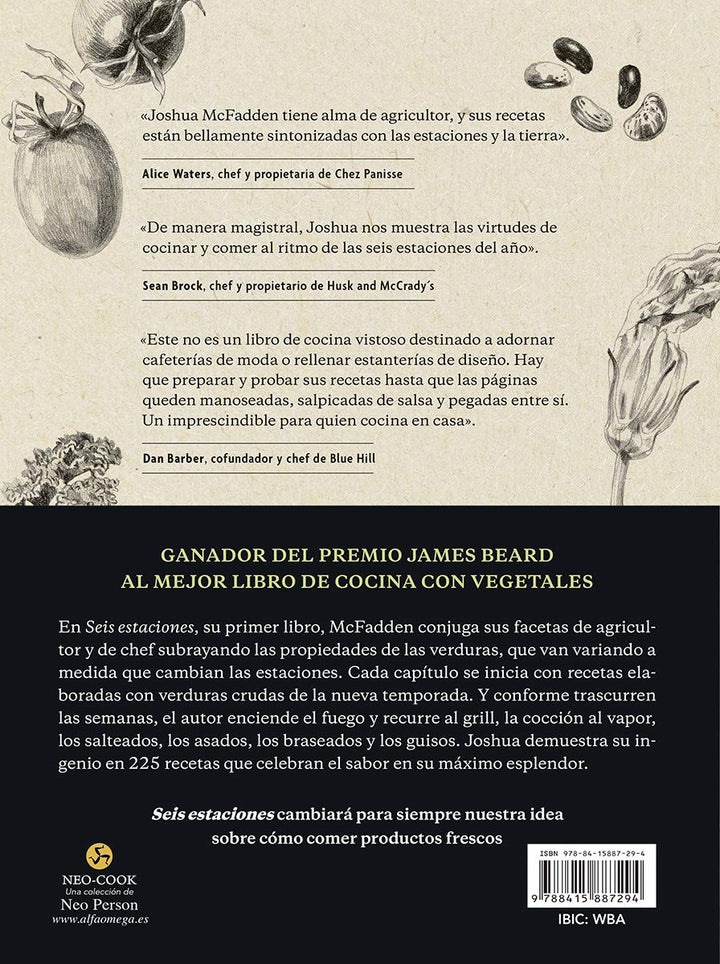 Seis estaciones: La nueva cocina con vegetales.