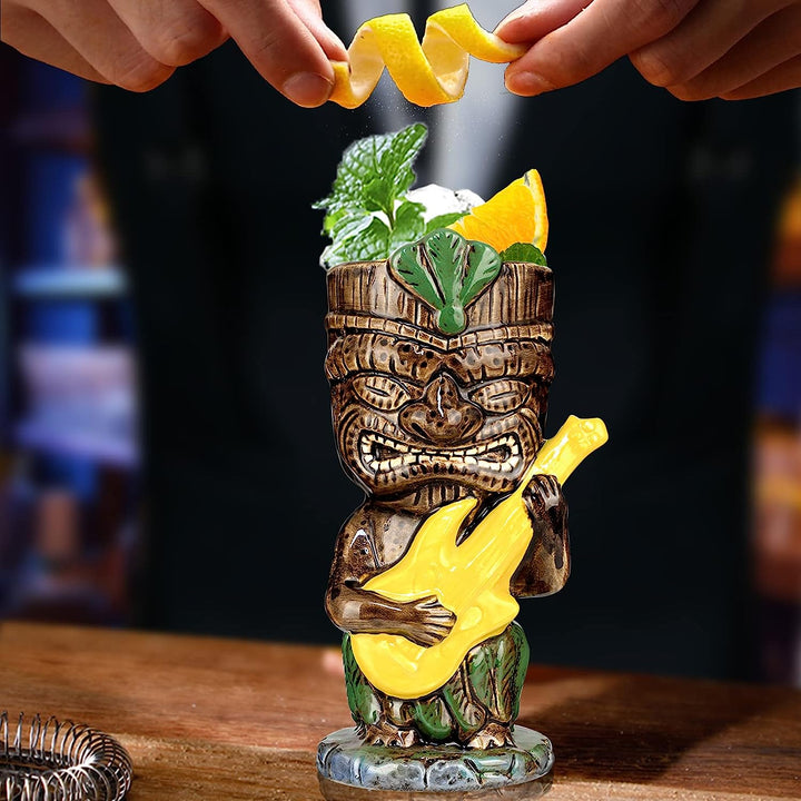 Tiki  Vasos para cócteles, 1 taza hawaiana Tiki de 13 onzas.
