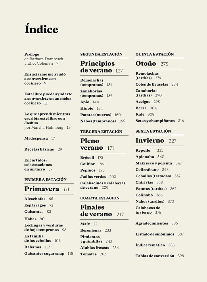 Seis estaciones: La nueva cocina con vegetales.