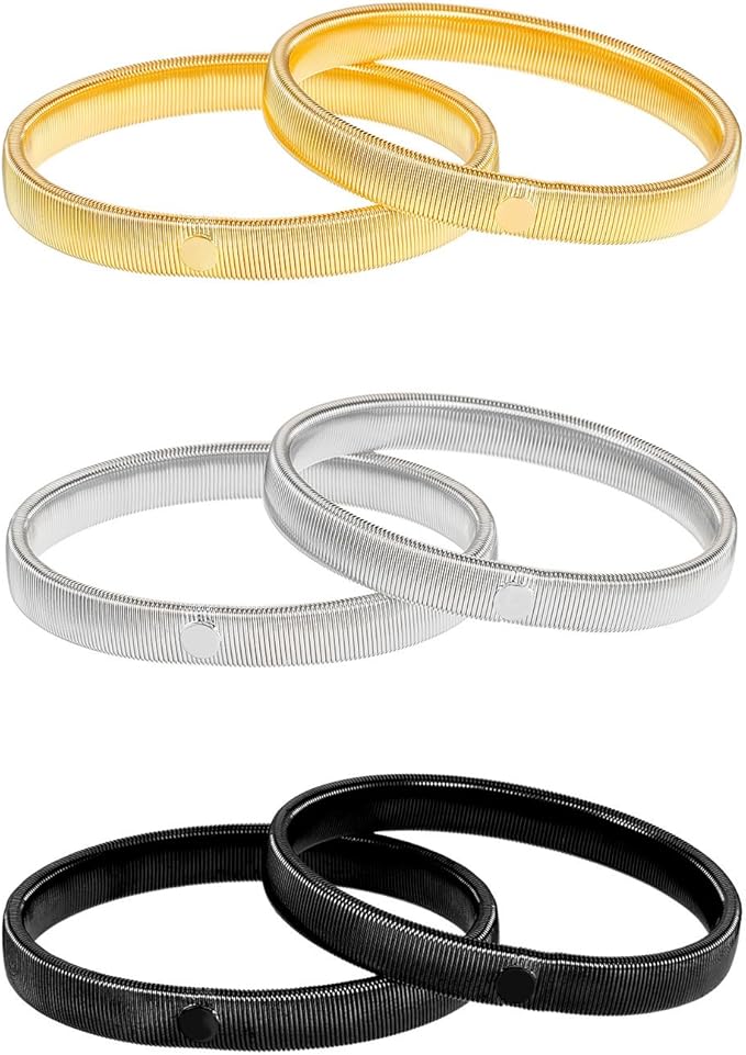 Sujeta manga (PAR), 3 colores de soportes de manga en plata, dorado y negro
