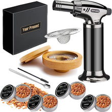 Cargar imagen en el visor de la galería, Kit Ahumador de cócteles, cuatro tipos de chips ahumadores de madera para whisky y bourbon.