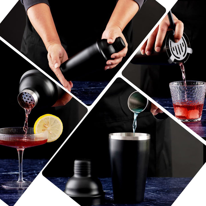 Kit de Bartender, color negro mate 12 piezas.