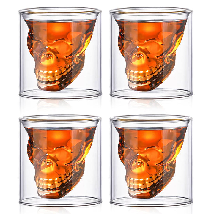 Copa Calavera Cráneo De Cristal 90ml. para Licor Skull