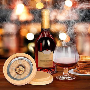 Kit Ahumador de cócteles, cuatro tipos de chips ahumadores de madera para whisky y bourbon.