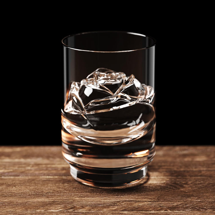 Bandeja Rose Clear Ice Cube Maker de 2.35 cm dia, 2 rosas.