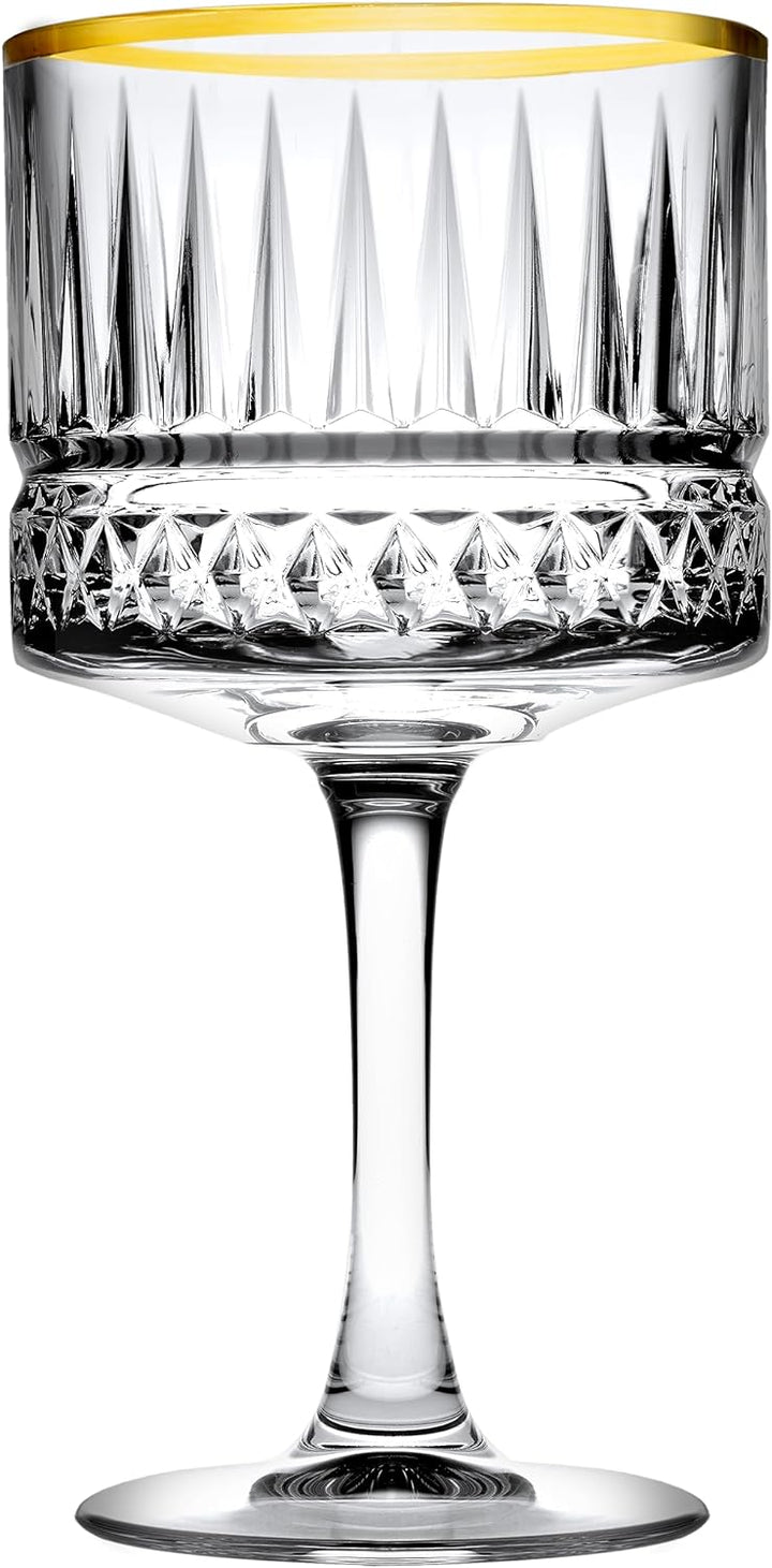 Pasabahce Elysia Golden Touch Cocktail Glass 500ml (Set of 4)