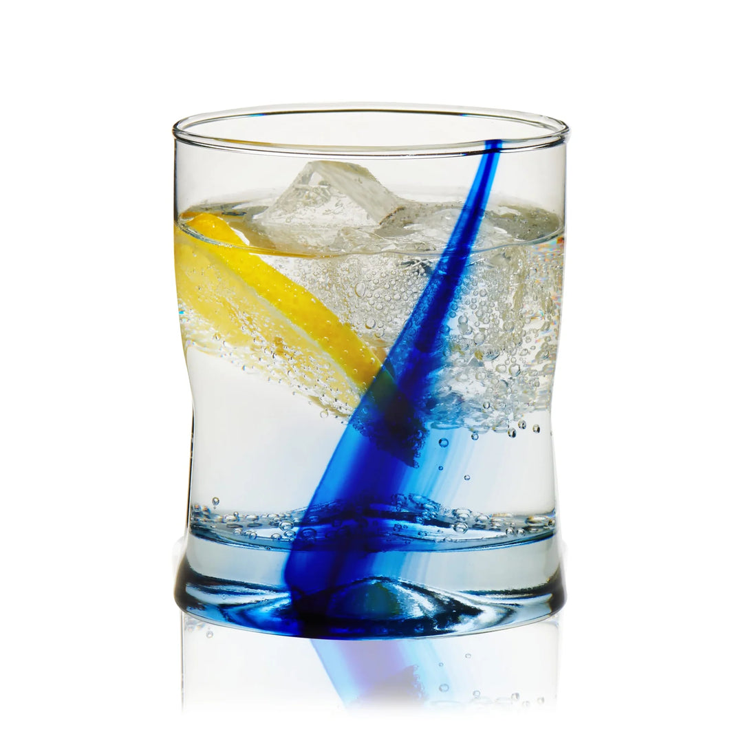 Vaso Blue Ribbon Impressions Rocks, 370ml (12.5oz) (set x 4)