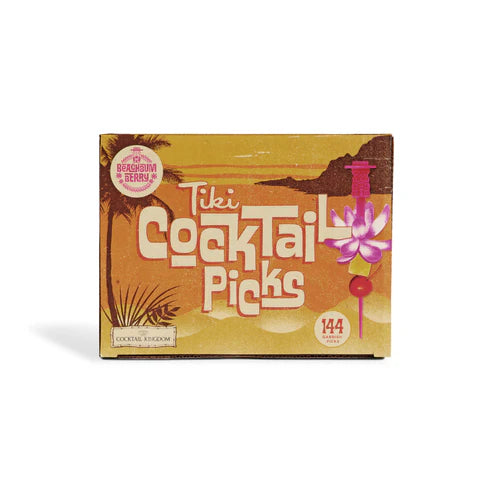 PALILLOS TIKI PICKS, DE BEACHBUM BERRY, PAQUETE DE 144.