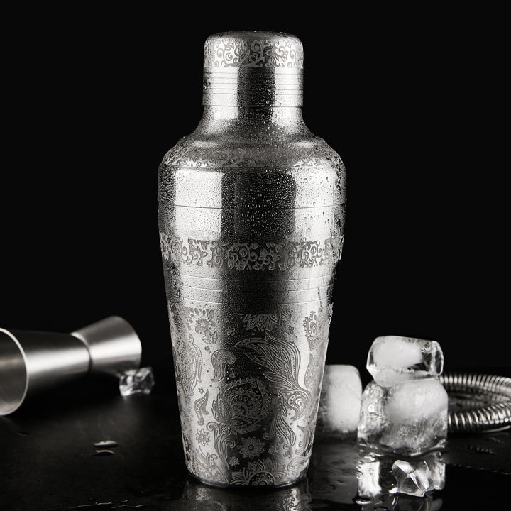 Coctelera Hiedra 3 Piezas Grabada 500ml