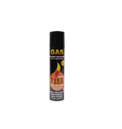 Gas Butano 480 cm³. Para Encendedores con Adaptadores