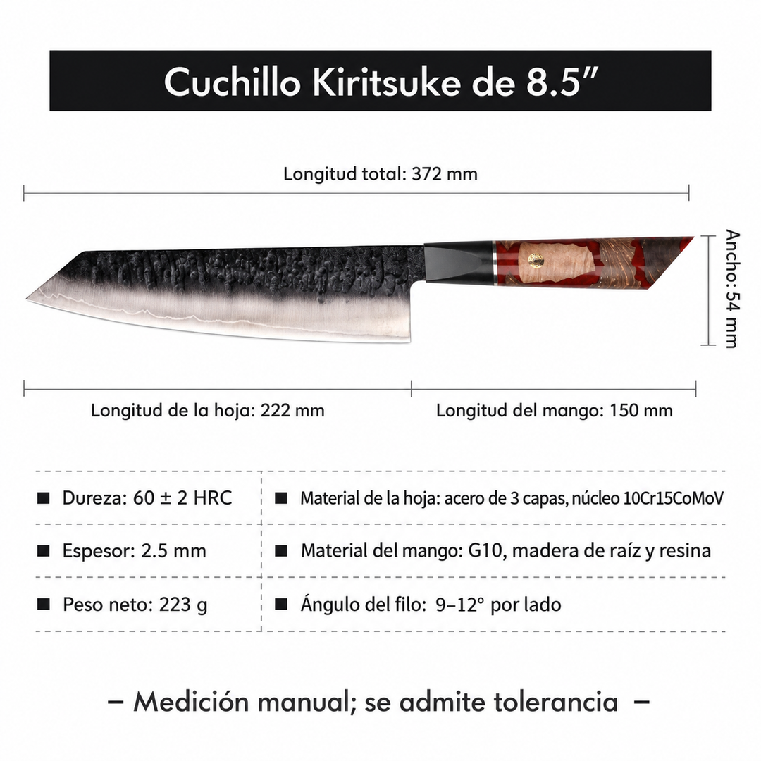 Cuchillo Kiritsuke #9 “Fénix” – Núcleo 10Cr