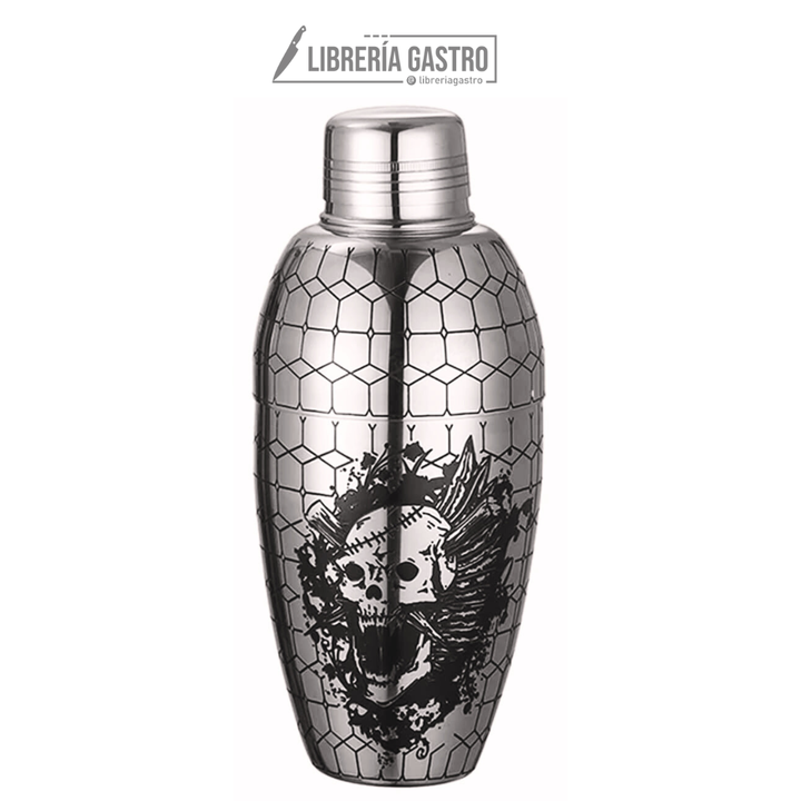 Coctelera Skull 3 Piezas Grabada 500ml